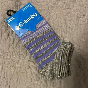 Columbia Women’s Gray and Purple Socks